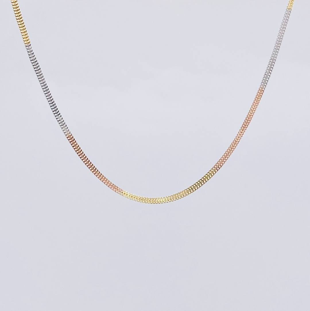 Cadena Sedusa 1.4g / 16 in / 1.5mm Tres Oros 18K (Oferta)