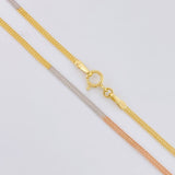 Cadena Sedusa 1.4g / 16 in / 1.5mm Tres Oros 18K (Oferta)