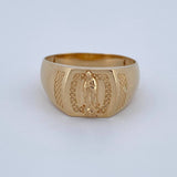 Virgin Guadalupe Ring 4gr / Size 10 1/2 / 18K Gold $