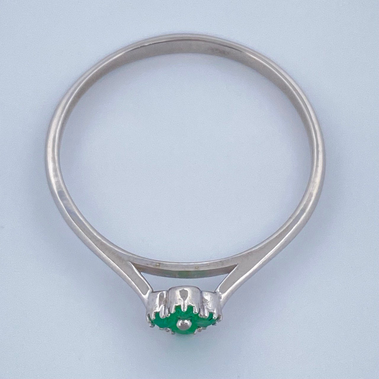 Clover Ring 1.2gr / Size 9 1/4 / 950 Sterling Silver +