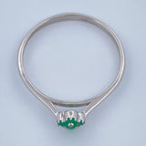 Silver Clover Ring 1.25gr / Size 10 1/2 / 950 Sterling Silver +