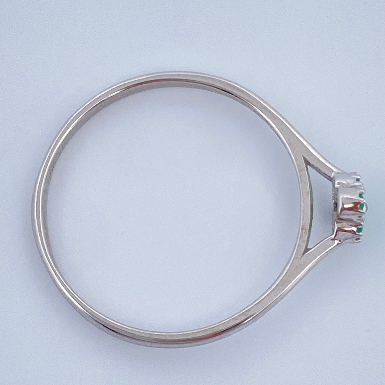 Clover Ring 1.2gr / Size 9 1/4 / 950 Sterling Silver +