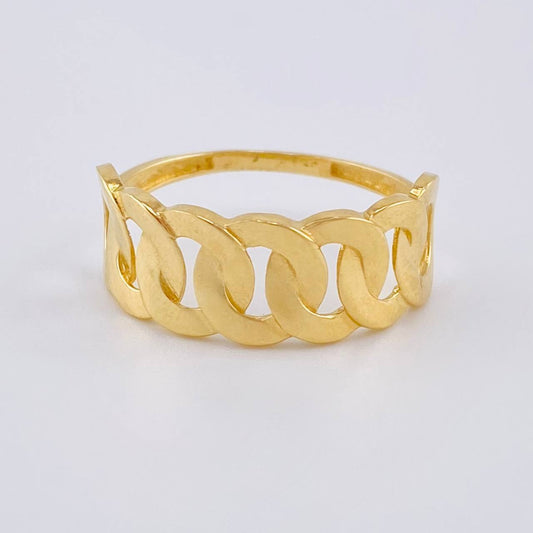 Cuban Ring 1.85 g / T6 Yellow Gold 18K