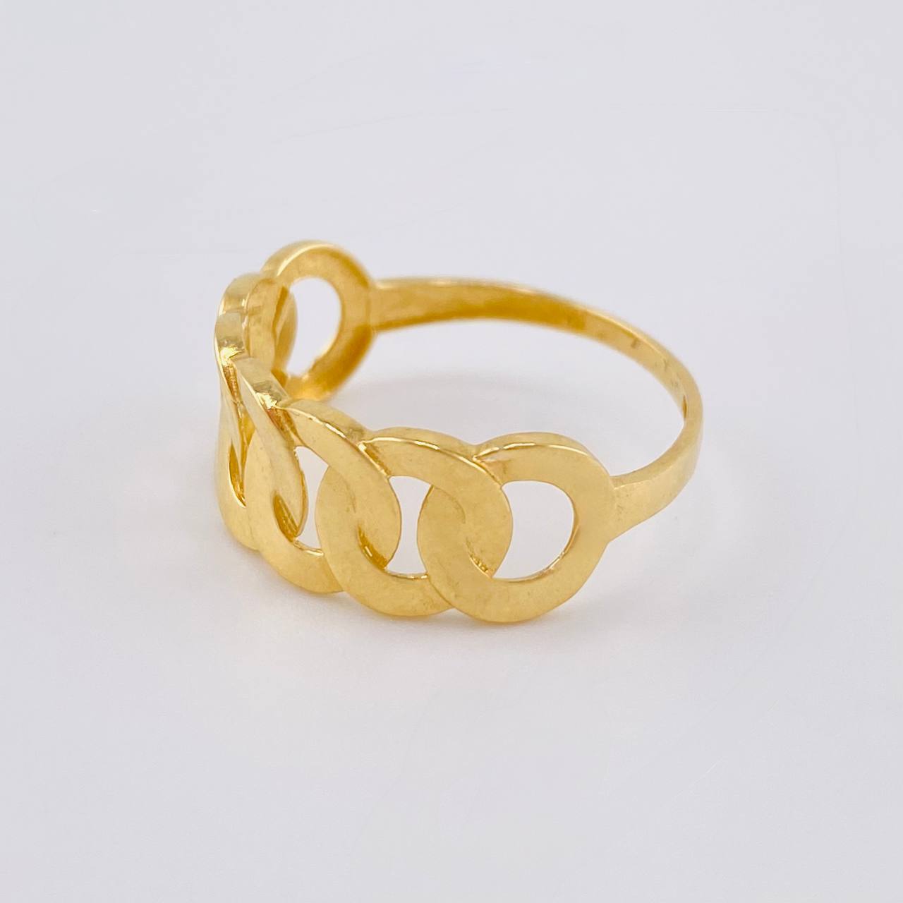 Anillo Cubano 1.85 g / T8 Oro Amarillo 18K