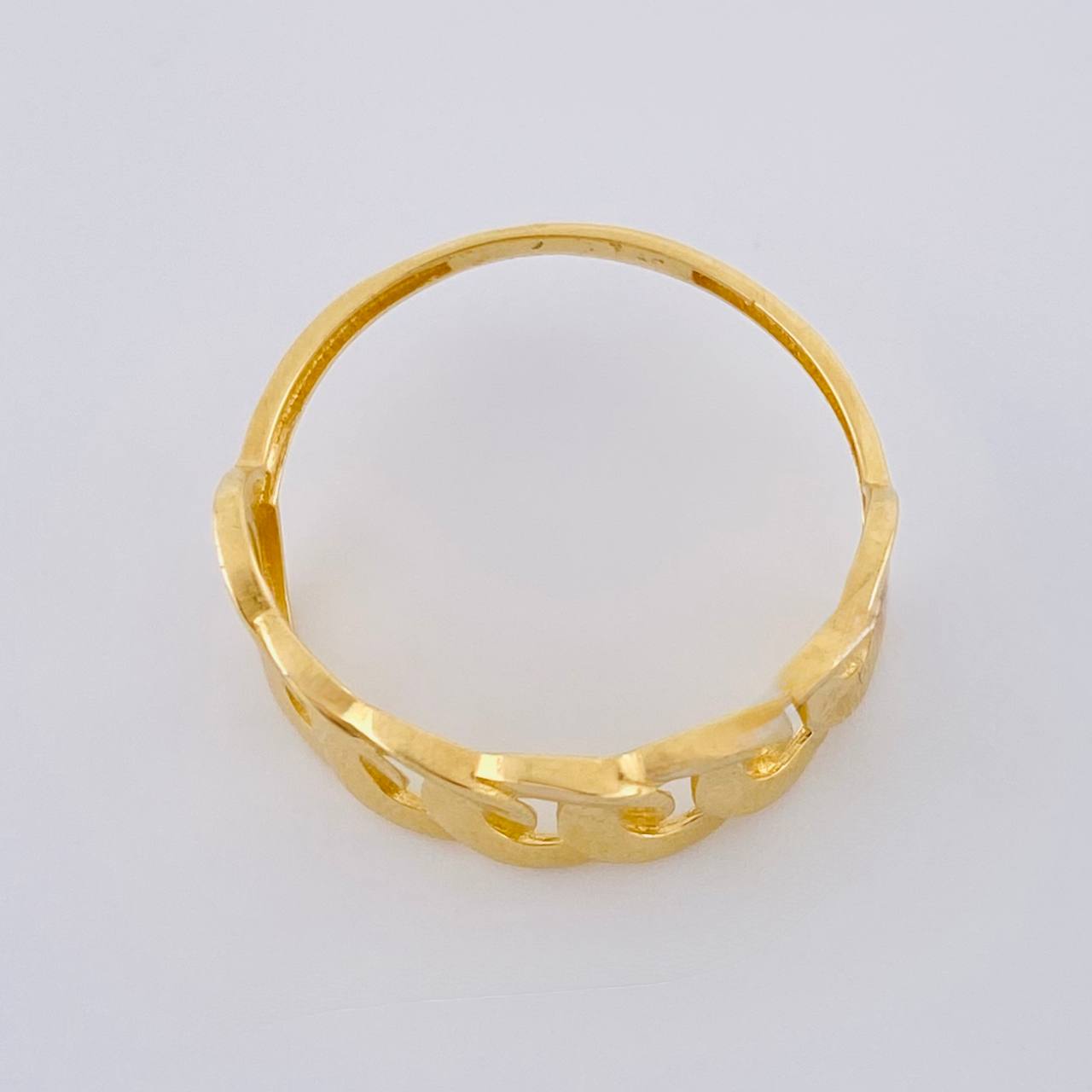 Anillo Cubano 1.85 g / T8 Oro Amarillo 18K