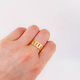 Anillo Cubano 1.85 g / T6 Oro Amarillo 18K