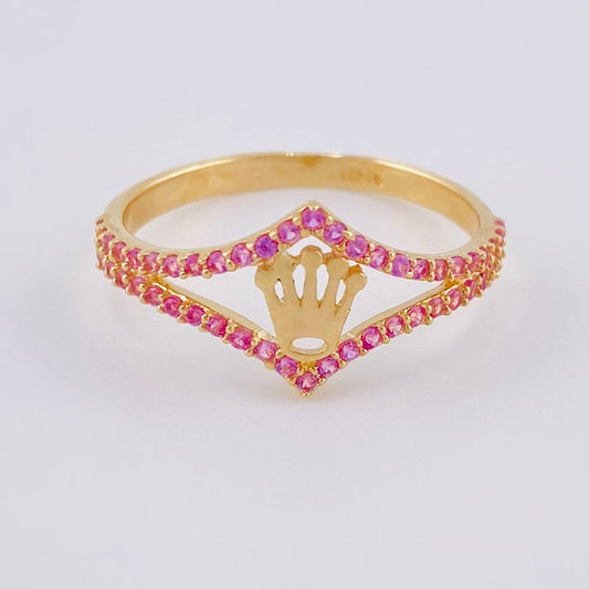 Anillo Corona 1.7 g / T7 Oro Amarillo 18K