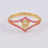 Anillo Corona 1.7 g / T7 Oro Amarillo 18K