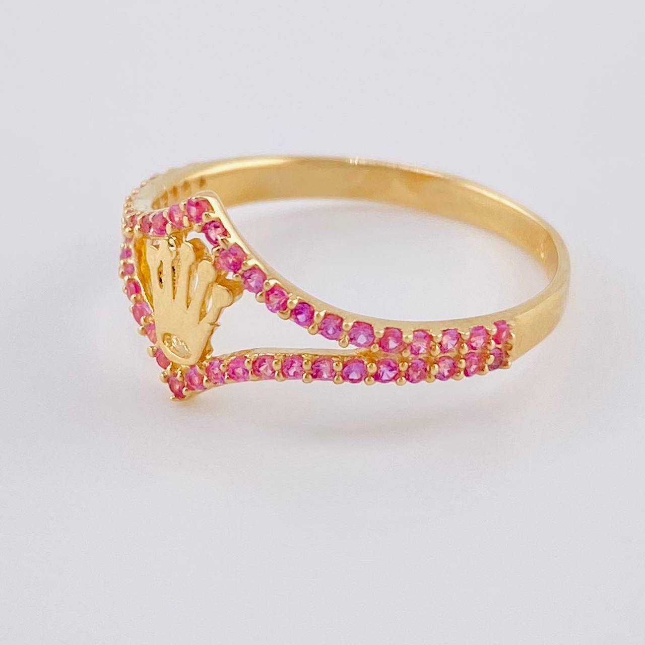 Anillo Corona 1.7 g / T7 Oro Amarillo 18K