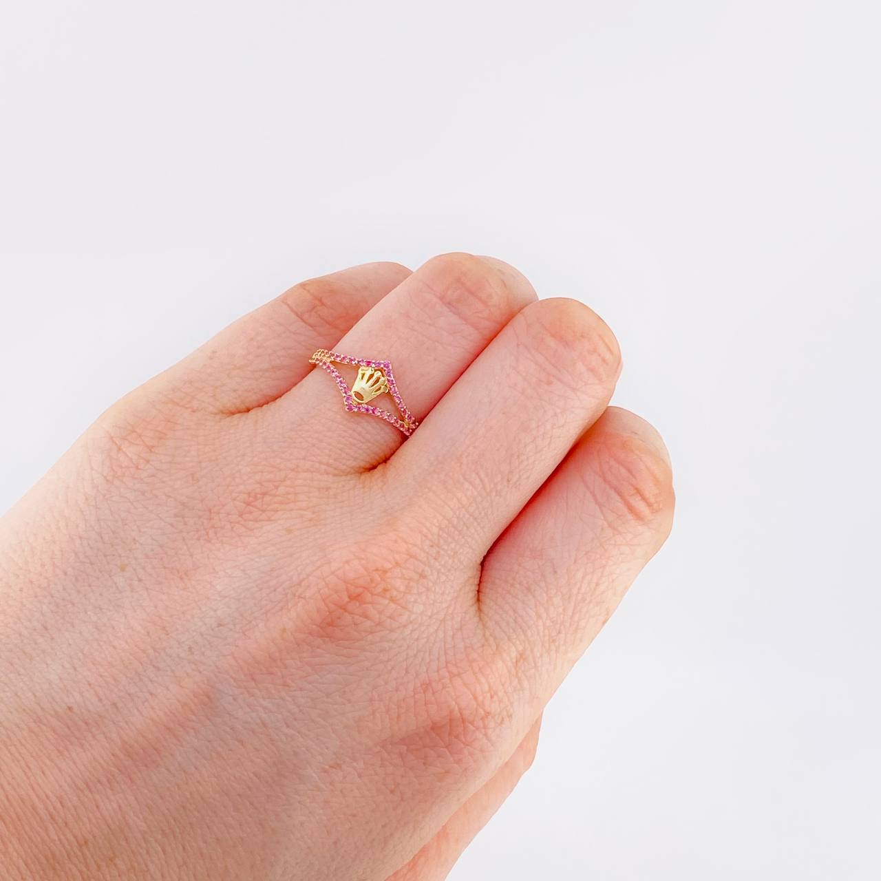 Anillo Corona 1.7 g / T7 Oro Amarillo 18K