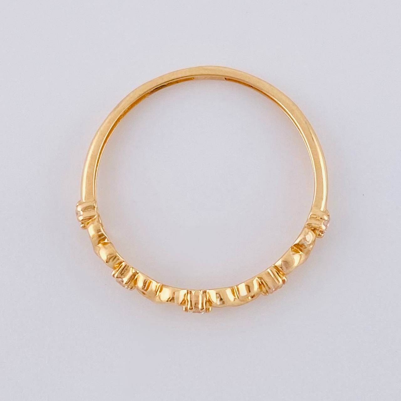 Anillo Carril Infinito 1 g / T6 1/2 Oro Rosa 18K