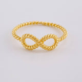 Anillo Burbuja Infinito 1.6 g / T6 1/4 Oro Amarillo 18K