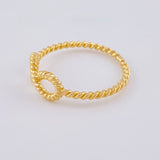 Anillo Burbuja Infinito 1.6 g / T6 1/4 Oro Amarillo 18K