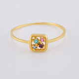 Triqui Frame Ring 0.9 g / T7 18K White Gold