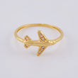 Anillo Avion 1.75 g / T7 1/2 Oro Blanco 18K