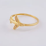 Anillo Avion 1.75 g / T7 1/2 Oro Blanco 18K