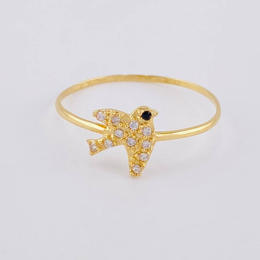 Dove Ring 0.8 g / T8 1/4 18K Yellow Gold