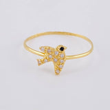 Anillo Paloma 0.8 g / T8 1/4 Oro Amarillo 18K