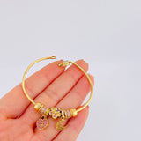 Bracelet PD Heart Crescent 14.15 g / 7 in / 1.95 mm 18K Yellow Gold