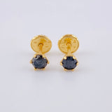Topos Seis Garras Diamantes 25Pts 0.65 g / in / 3.6 mm Oro Amarillo 18K