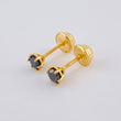 Topos Seis Garras Diamantes 25Pts 0.65 g / in / 3.6 mm Oro Amarillo 18K