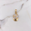Pendant NY Cap 3.35gr / 2.6cm / White Zirconia Two 18K Yellow White Gold $
