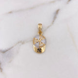 Pendant NY Cap 3.35gr / 2.6cm / White Zirconia Two 18K Yellow White Gold $