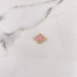 Herraje Trebol 0.8gr / 1.8cm / Rosado Oro Amarillo 18K #
