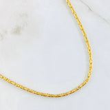 Peruvian Chain 24gr / 23 1/2 in / 18K Gold +3