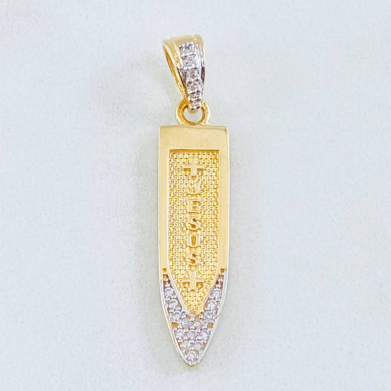 Jesus Dagger Pendant 2.5gr / 1.3in / 18K Gold