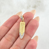 Jesus Dagger Pendant 2.5gr / 1.3in / 18K Gold