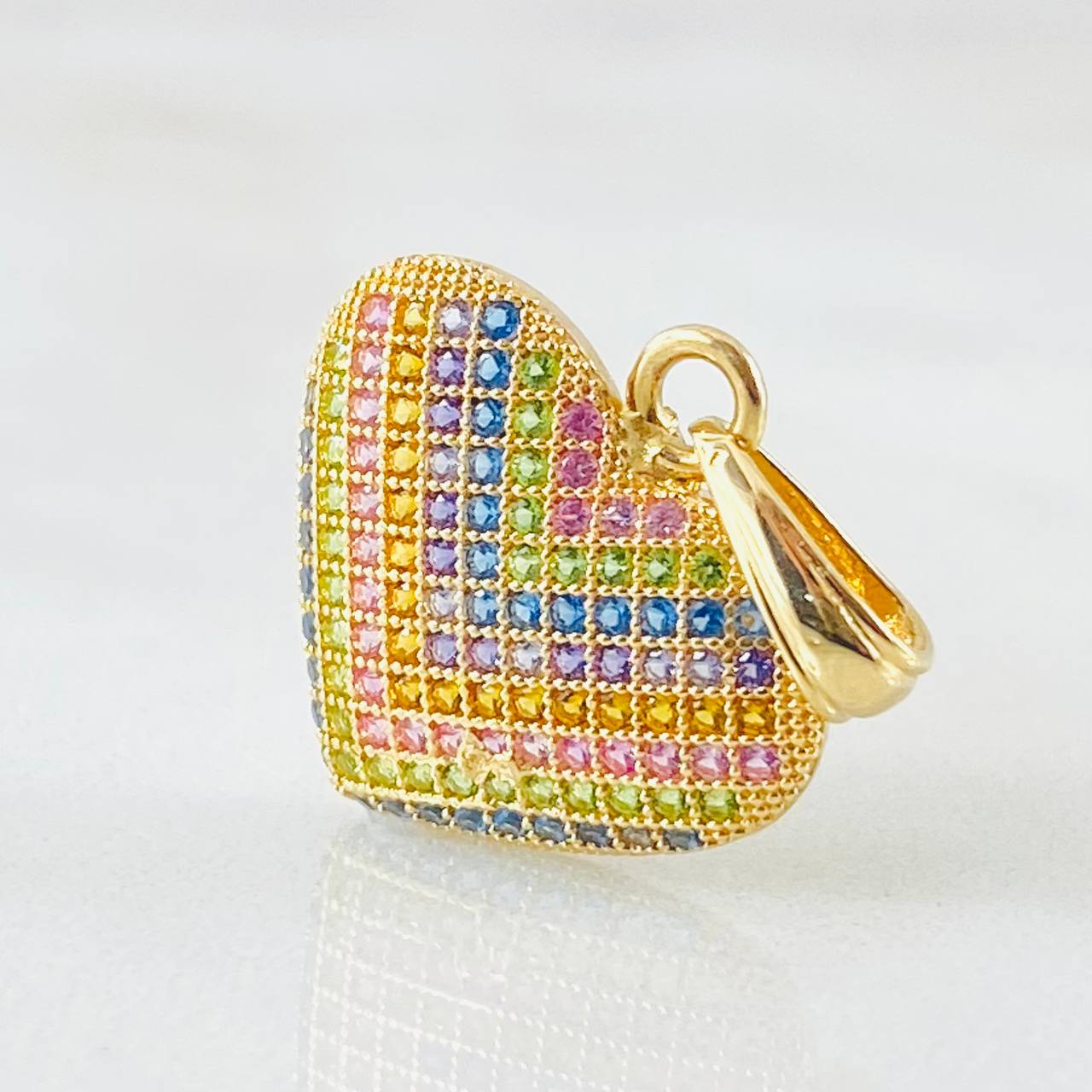 Pendant Heart Woven 2.1gr / 1in / 18K Gold
