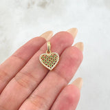 Pendant Heart Tupido 1.5gr / 0.8in / 18K Gold