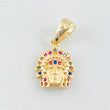 Indian Pendant 1.85gr / 0.8in / 18K Gold