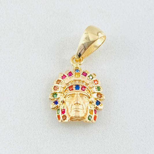 Dije Indio 1.85gr / 3/4 in / Oro Amarillo 18K