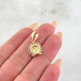 Indian Pendant 1.85gr / 0.8in / 18K Gold
