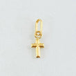 Polished Cross Pendant 0.3gr / 1/2 in / 18K Gold