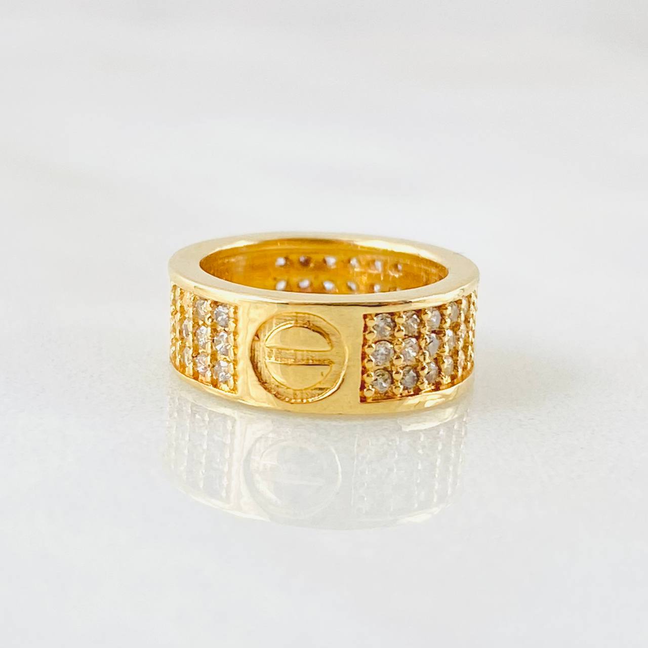 Pendant Circle Screw 2.85gr / 1/2 in / 18K Gold