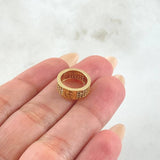 Pendant Circle Screw 2.85gr / 1/2 in / 18K Gold