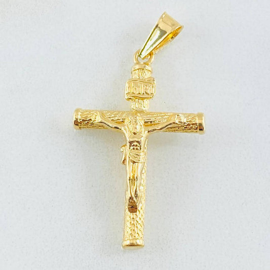Dije Cruz Cristo 1.25gr / 1 1/2 in / Oro Amarillo 18K