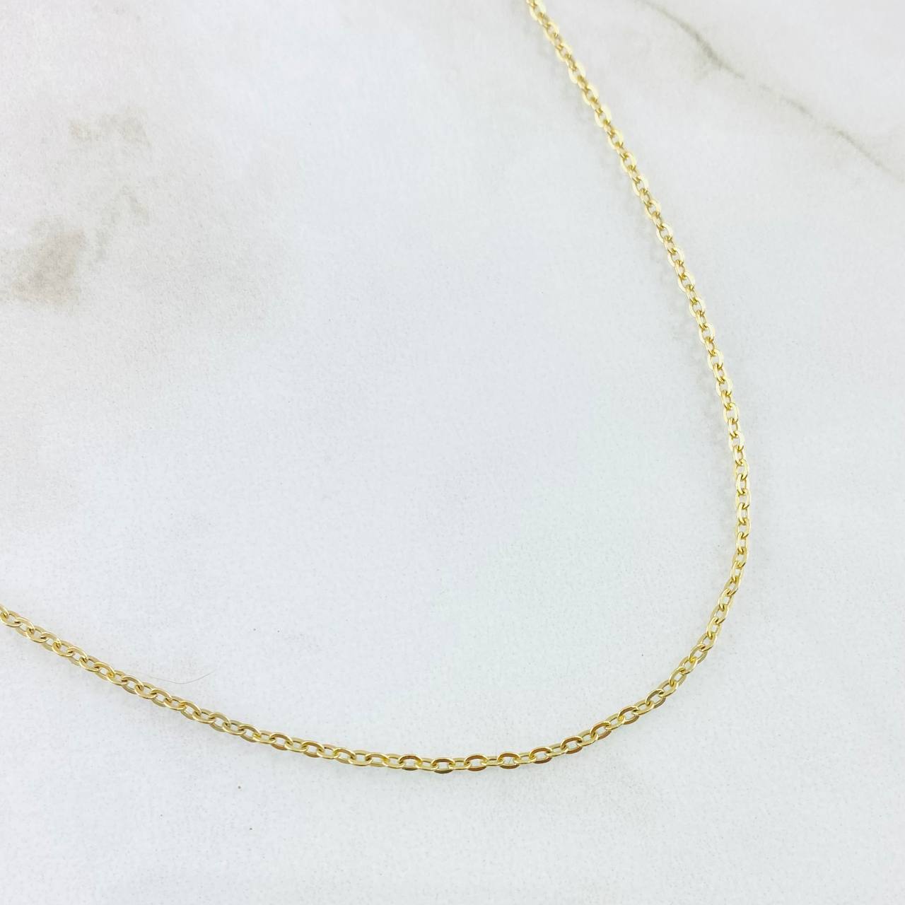 Classic Link Chain 2.15gr / 15.8in / 18K Gold +3