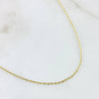 Classic Link Chain 2.15gr / 15.8in / 18K Gold +3