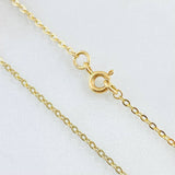 Classic Link Chain 2.15gr / 15.8in / 18K Gold +3