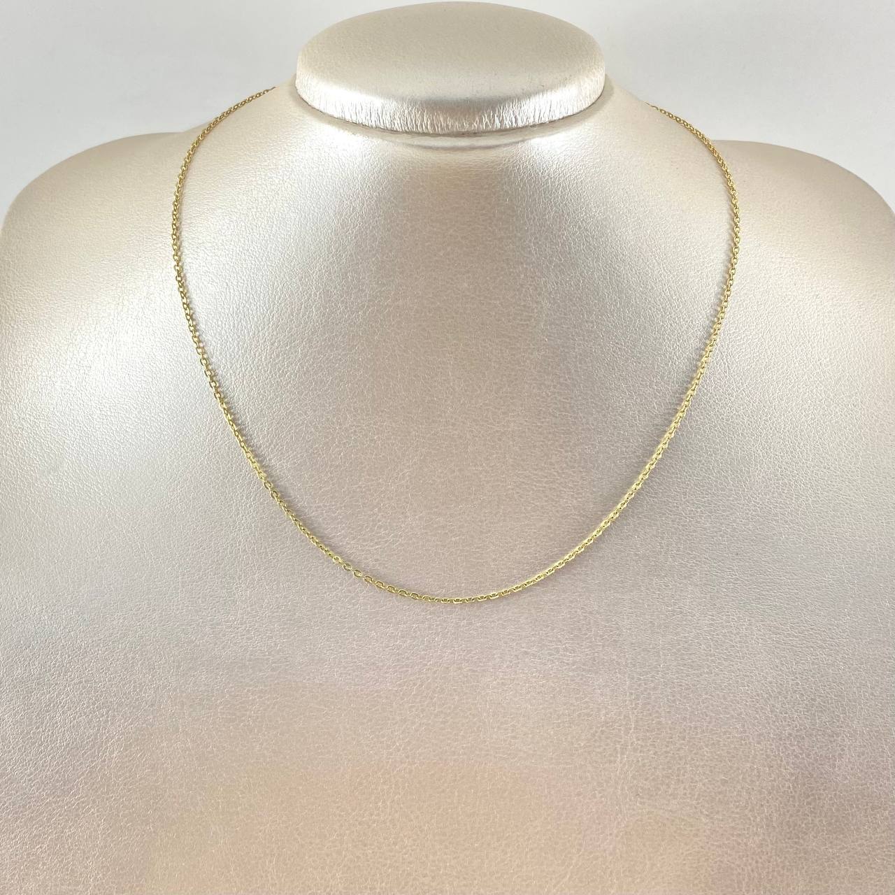Classic Link Chain 2.15gr / 15.8in / 18K Gold +3