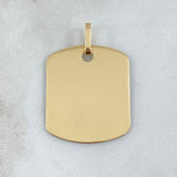Dije Placa 3.1gr / 3.5cm / Oro 18K