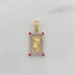 Dije Jesús Resucitado 2.15g / 1 in Dos Oros Amarillo Blanco 18K