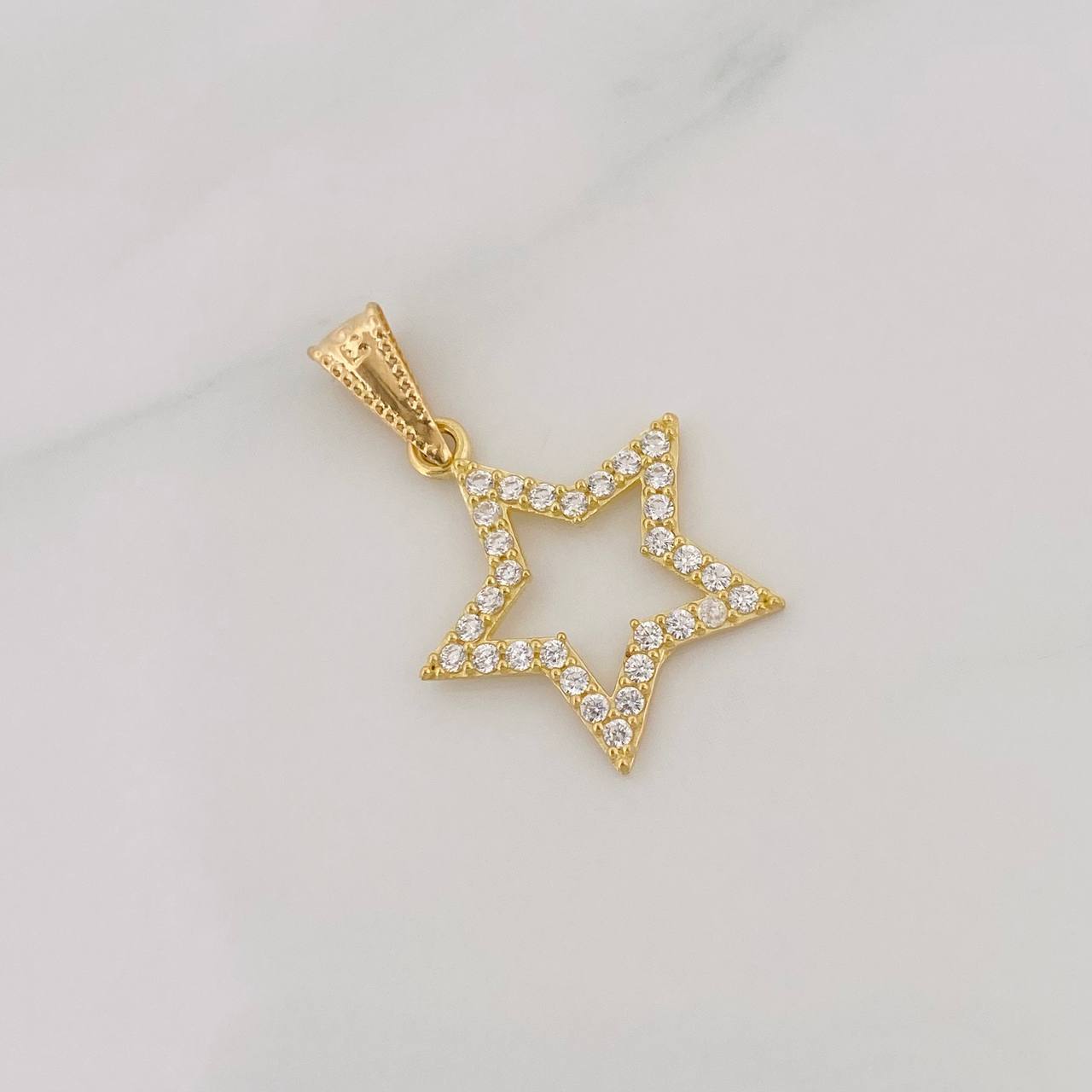 Dije Silueta Estrella 0.95g / 1 in Oro Amarillo 18K