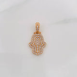 Dije Mano Hamsa 3.15g / 1 in Oro Rosa 18K