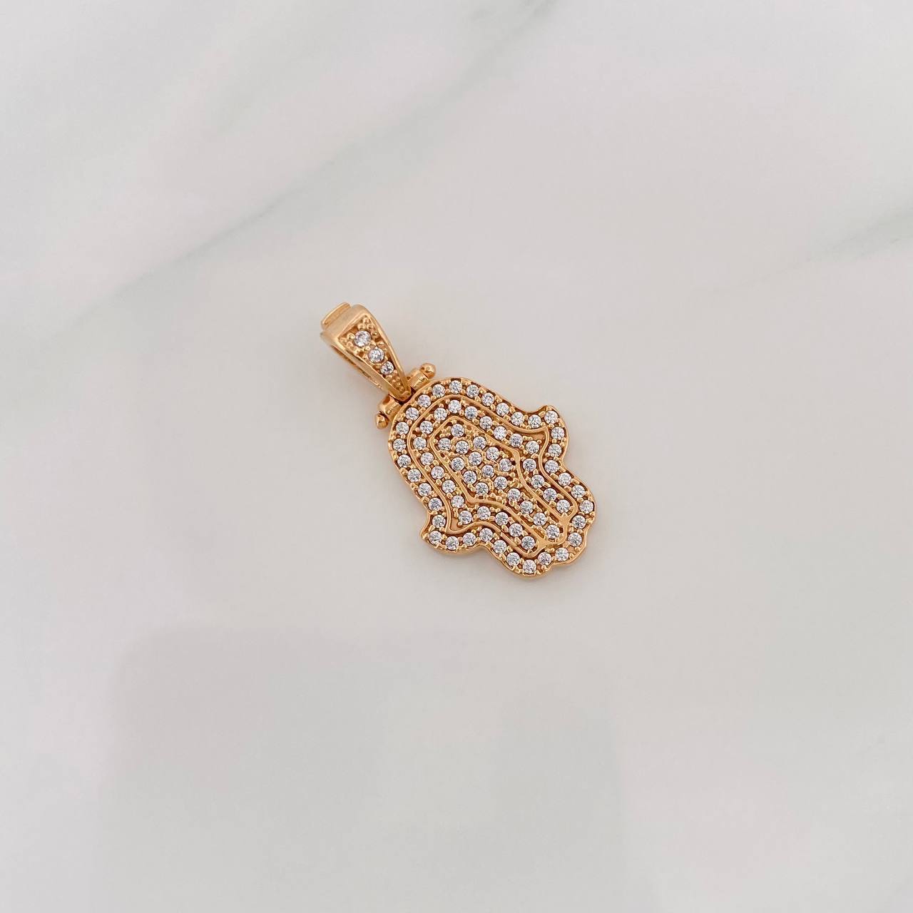 Dije Mano Hamsa 3.15g / 1 in Oro Rosa 18K