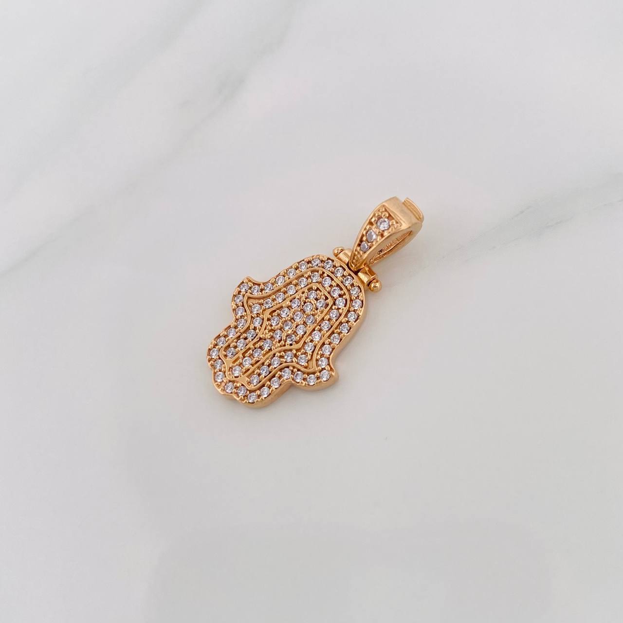 Dije Mano Hamsa 3.15g / 1 in Oro Rosa 18K